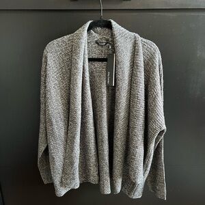 Daisy Fuentes Charcoal Open Cardigan